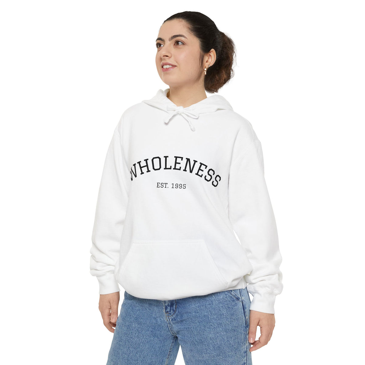 Wholeness Hoodie — Minimal 'WHOLENESS EST. 1985' Comfort Pullover