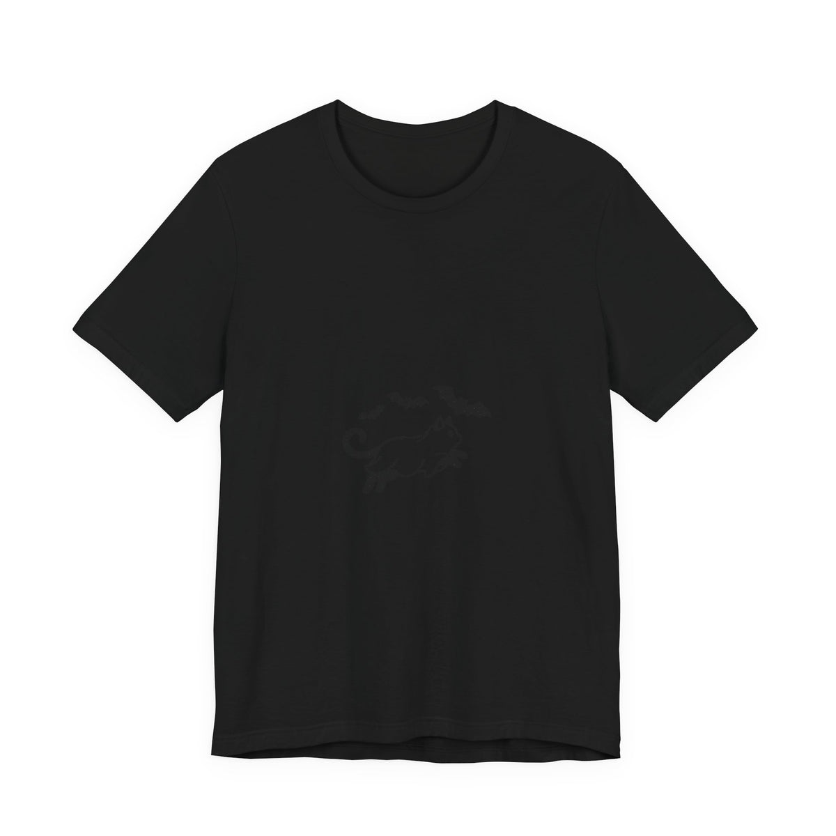Ghost Cat with Bats Tee | Spooky Animals Halloween Shirt