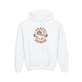 Cat Humor Youth Hoodie — Cute Orange Cat Graphic Pullover for Kids