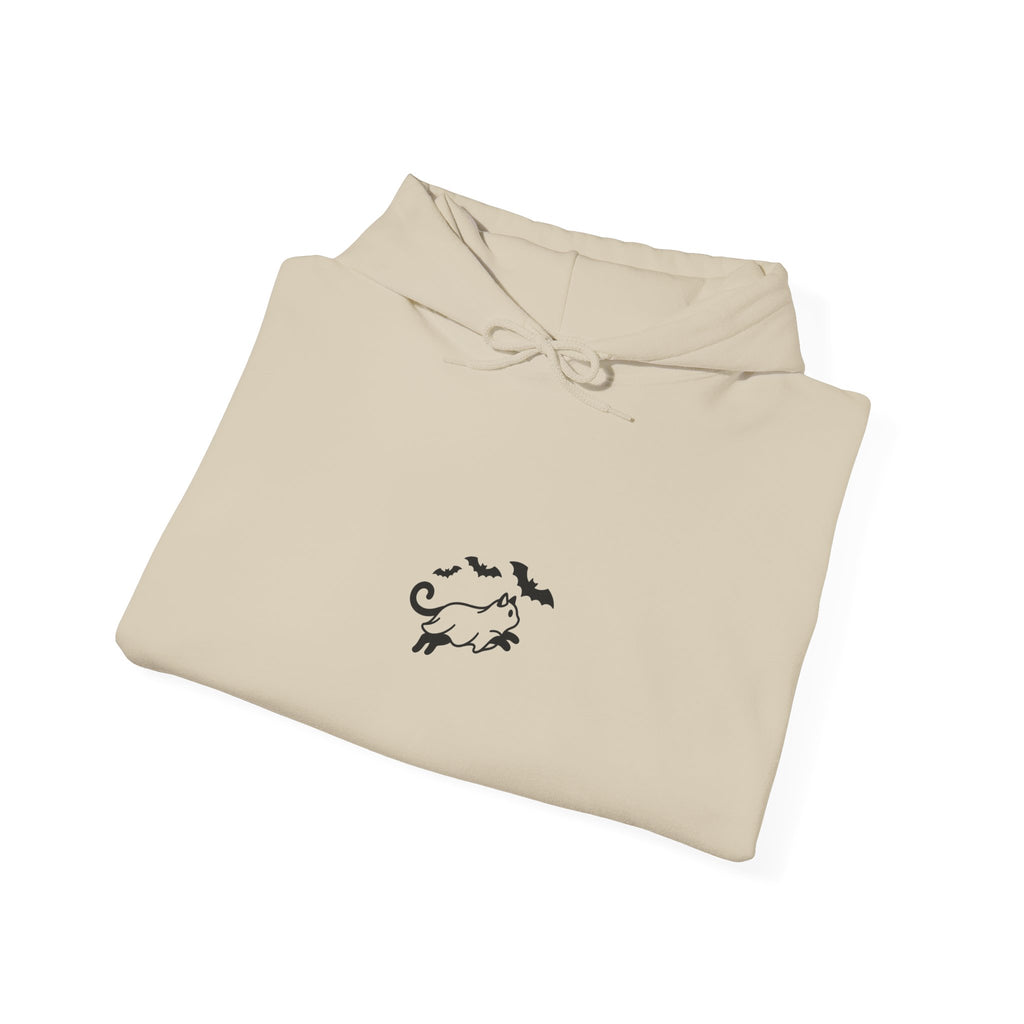 Spooky Cat Silhouette Hoodie | Spooky Animals Halloween Minimal