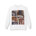 Crewneck Sweatshirt - Cozy Collage Aesthetic (Reading, Tea, Relaxation)
