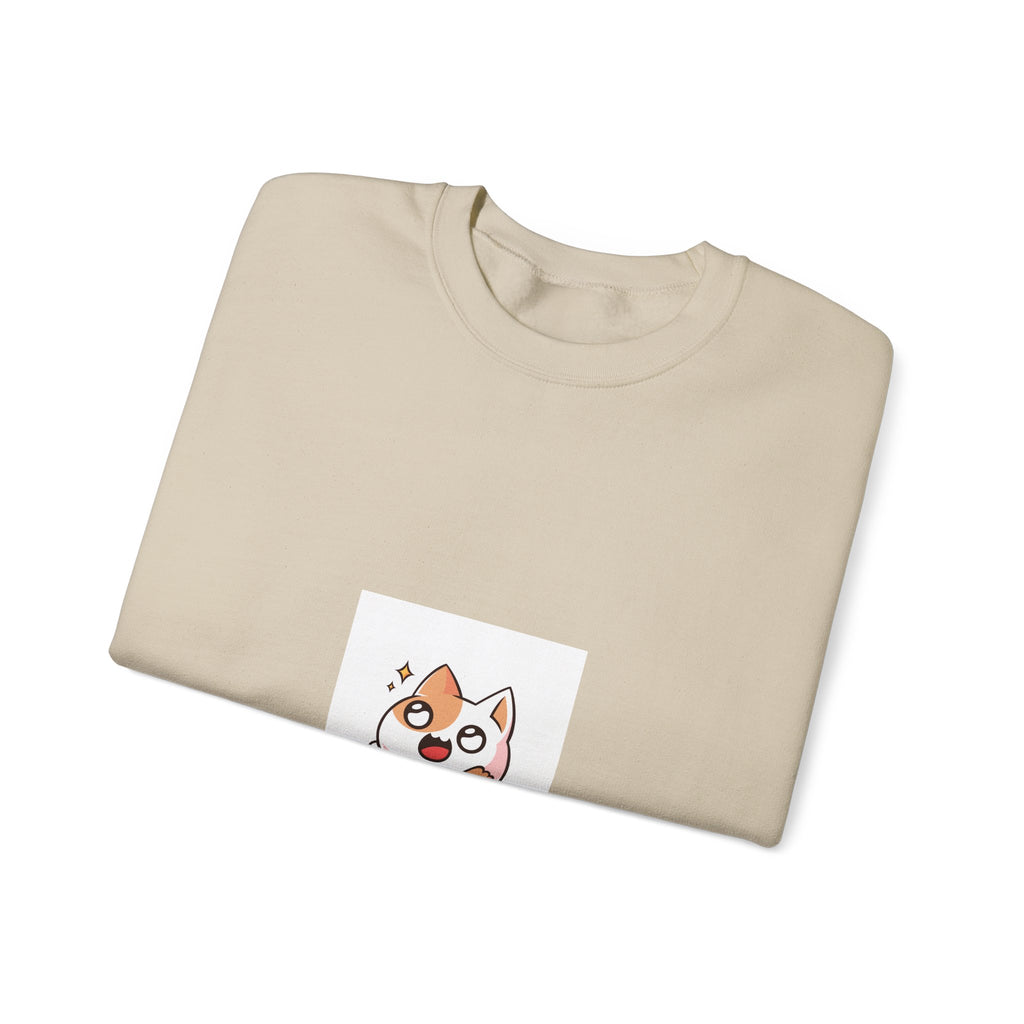 Cute Corgi 'Wowww!' Crewneck Sweatshirt — Small Dog Graphic Sweatshirt