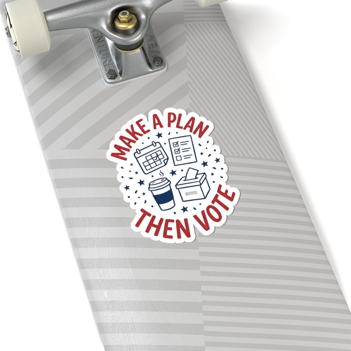 Make a Plan Then Vote Sticker | Midterm Elections, Voter Turnout Advocacy