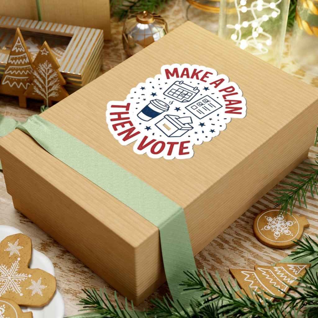 Make a Plan Then Vote Sticker | Midterm Elections, Voter Turnout Advocacy