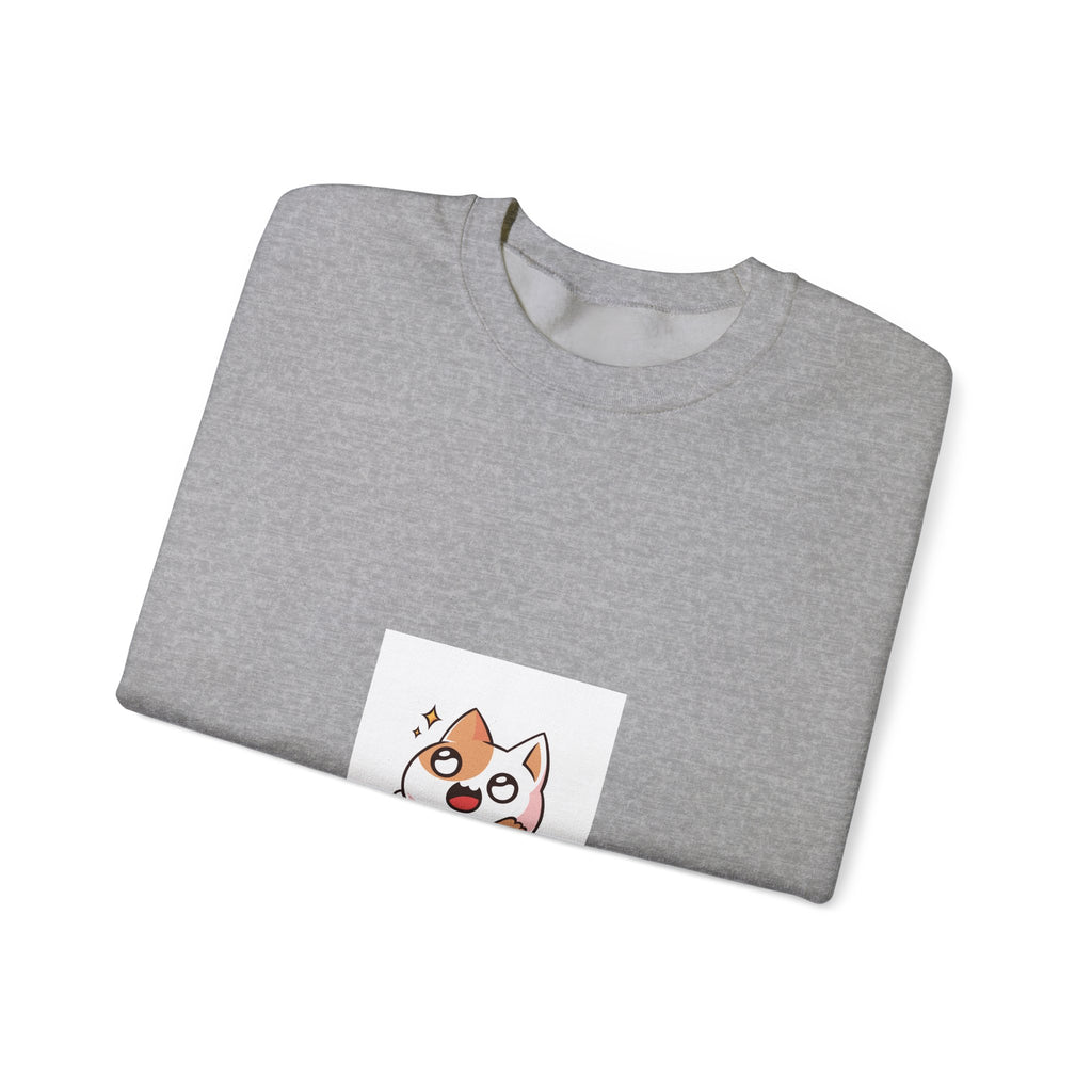 Cute Corgi 'Wowww!' Crewneck Sweatshirt — Small Dog Graphic Sweatshirt