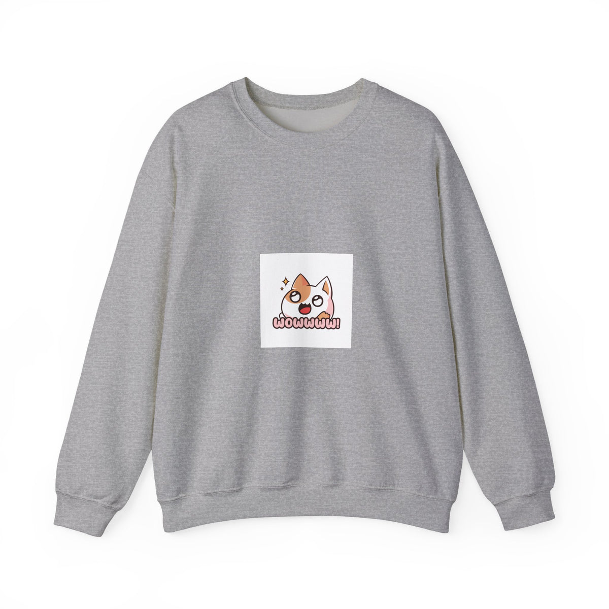 Cute Corgi 'Wowww!' Crewneck Sweatshirt — Small Dog Graphic Sweatshirt