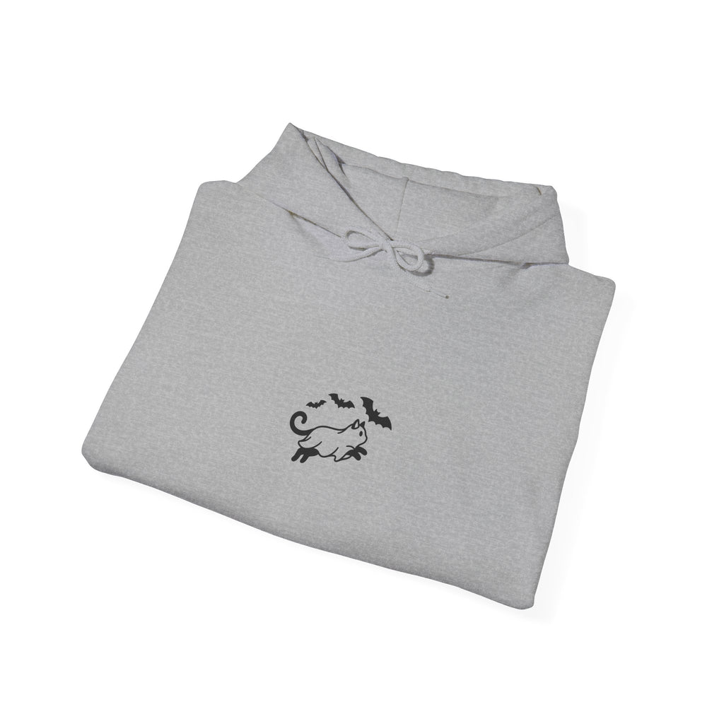Spooky Cat Silhouette Hoodie | Spooky Animals Halloween Minimal