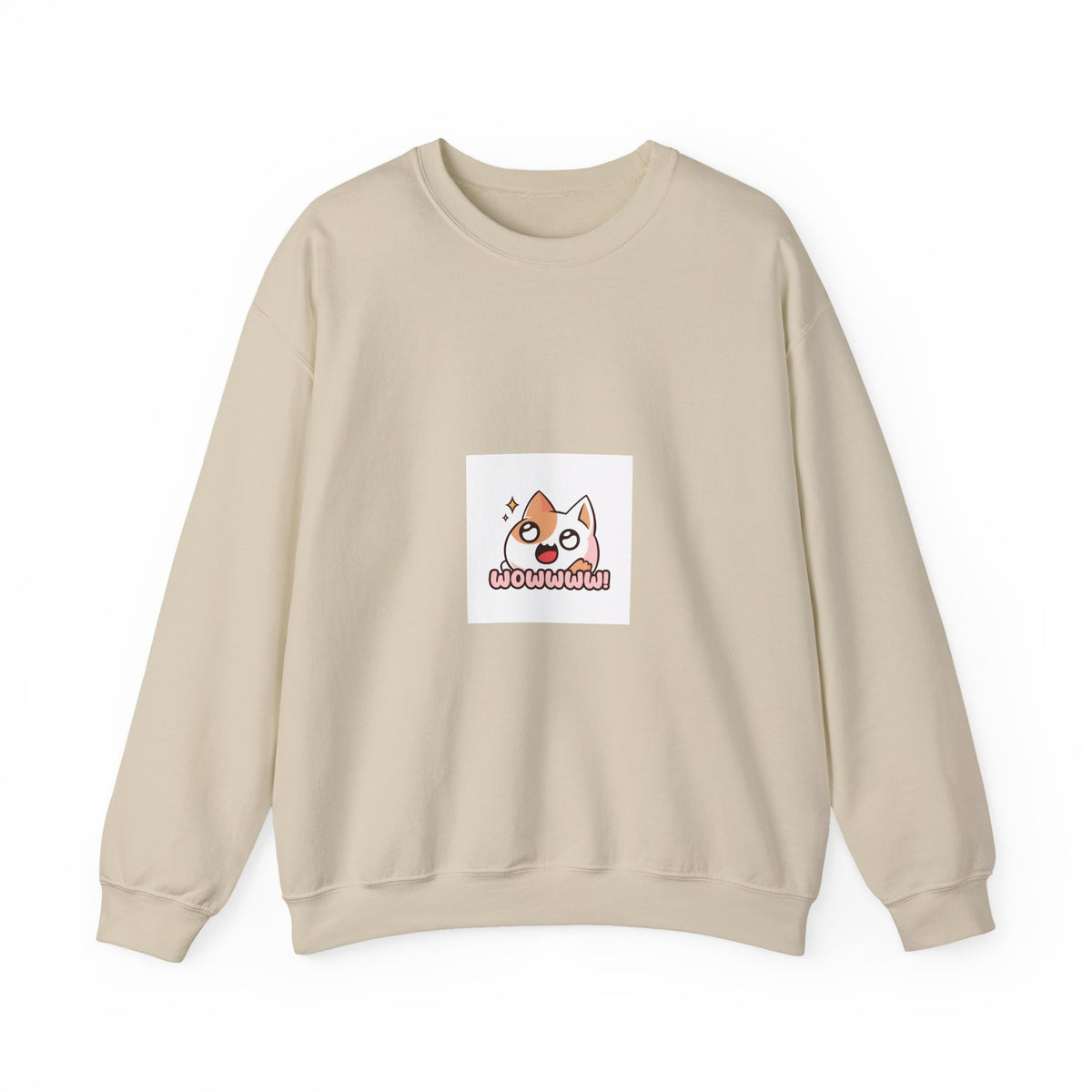 Cute Corgi 'Wowww!' Crewneck Sweatshirt — Small Dog Graphic Sweatshirt