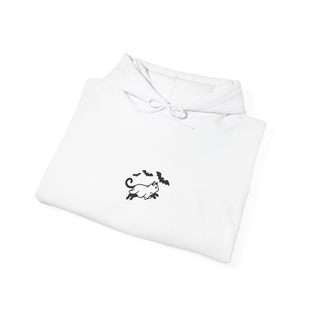 Spooky Cat Silhouette Hoodie | Spooky Animals Halloween Minimal