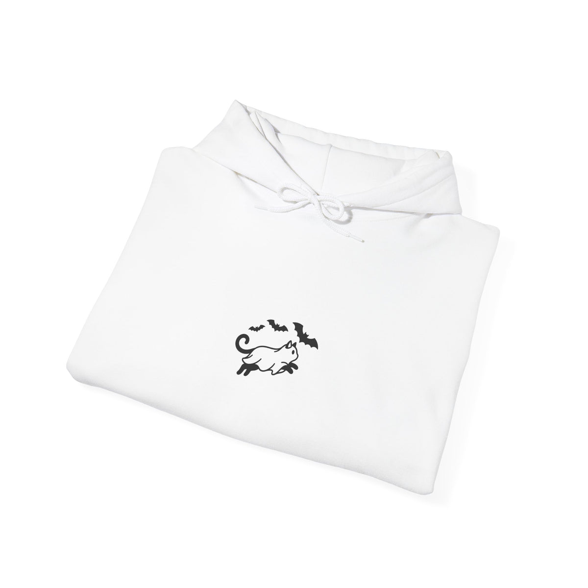 Spooky Cat Silhouette Hoodie | Spooky Animals Halloween Minimal