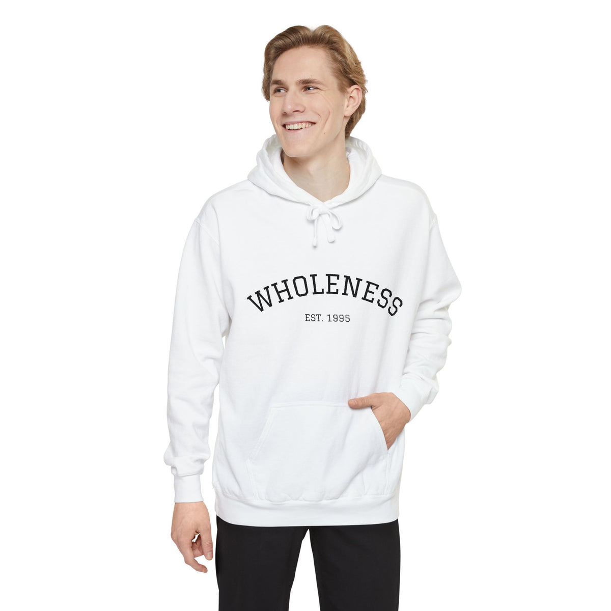 Wholeness Hoodie — Minimal 'WHOLENESS EST. 1985' Comfort Pullover