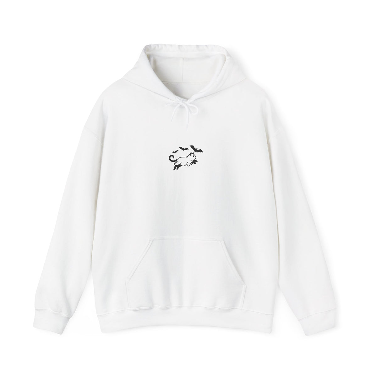 Spooky Cat Silhouette Hoodie | Spooky Animals Halloween Minimal