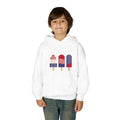 Kids' Patriotic Popsicle Hoodie — 4th of July American Flag Ice Pop Sweatshirt