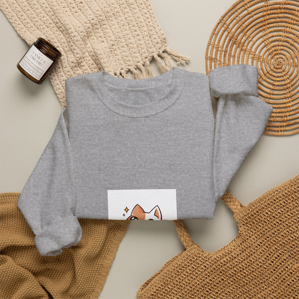 Cute Corgi 'Wowww!' Crewneck Sweatshirt — Small Dog Graphic Sweatshirt