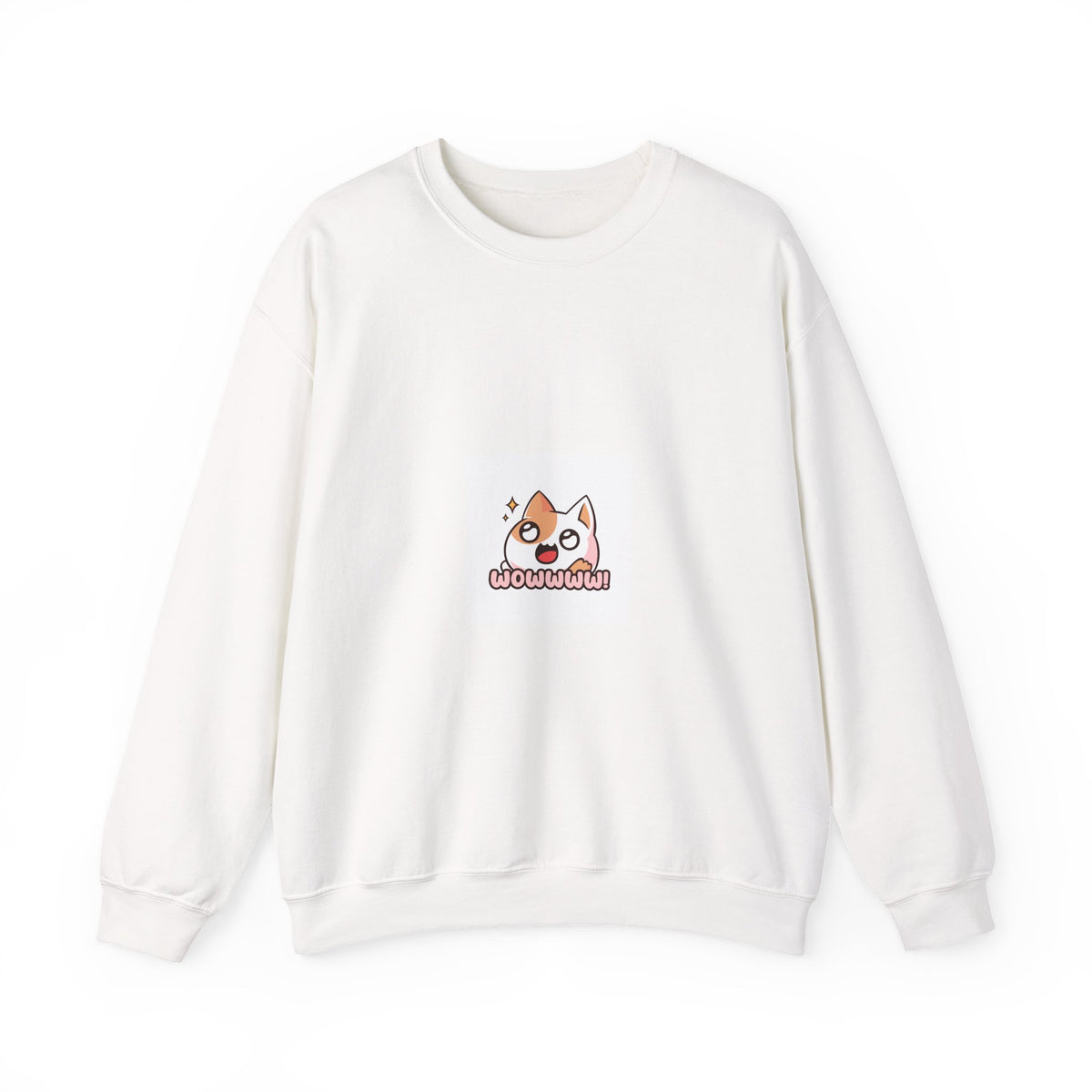 Cute Corgi 'Wowww!' Crewneck Sweatshirt — Small Dog Graphic Sweatshirt