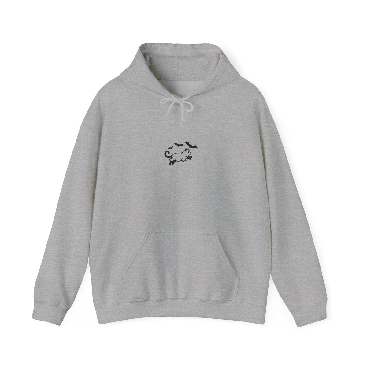 Spooky Cat Silhouette Hoodie | Spooky Animals Halloween Minimal