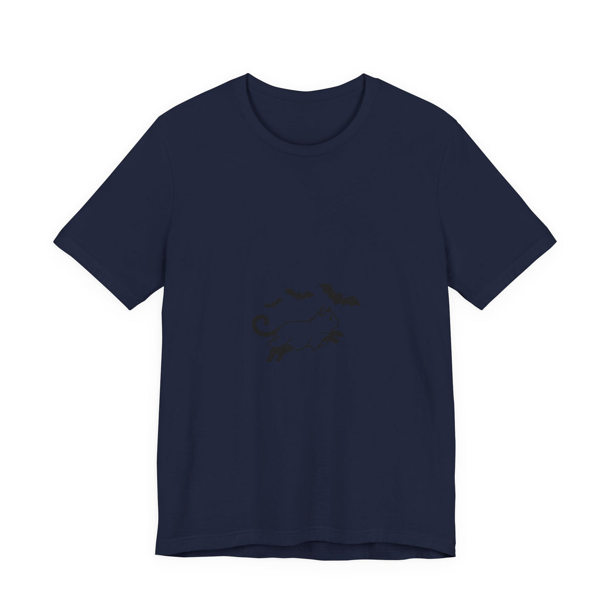 Ghost Cat with Bats Tee | Spooky Animals Halloween Shirt