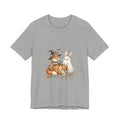 Halloween Fox & Ghost Bunny Tee | Spooky Animals Pumpkin Witch Hat